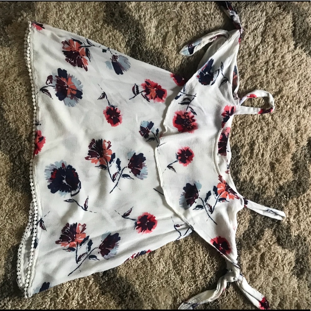 Cold shoulder ruffle top